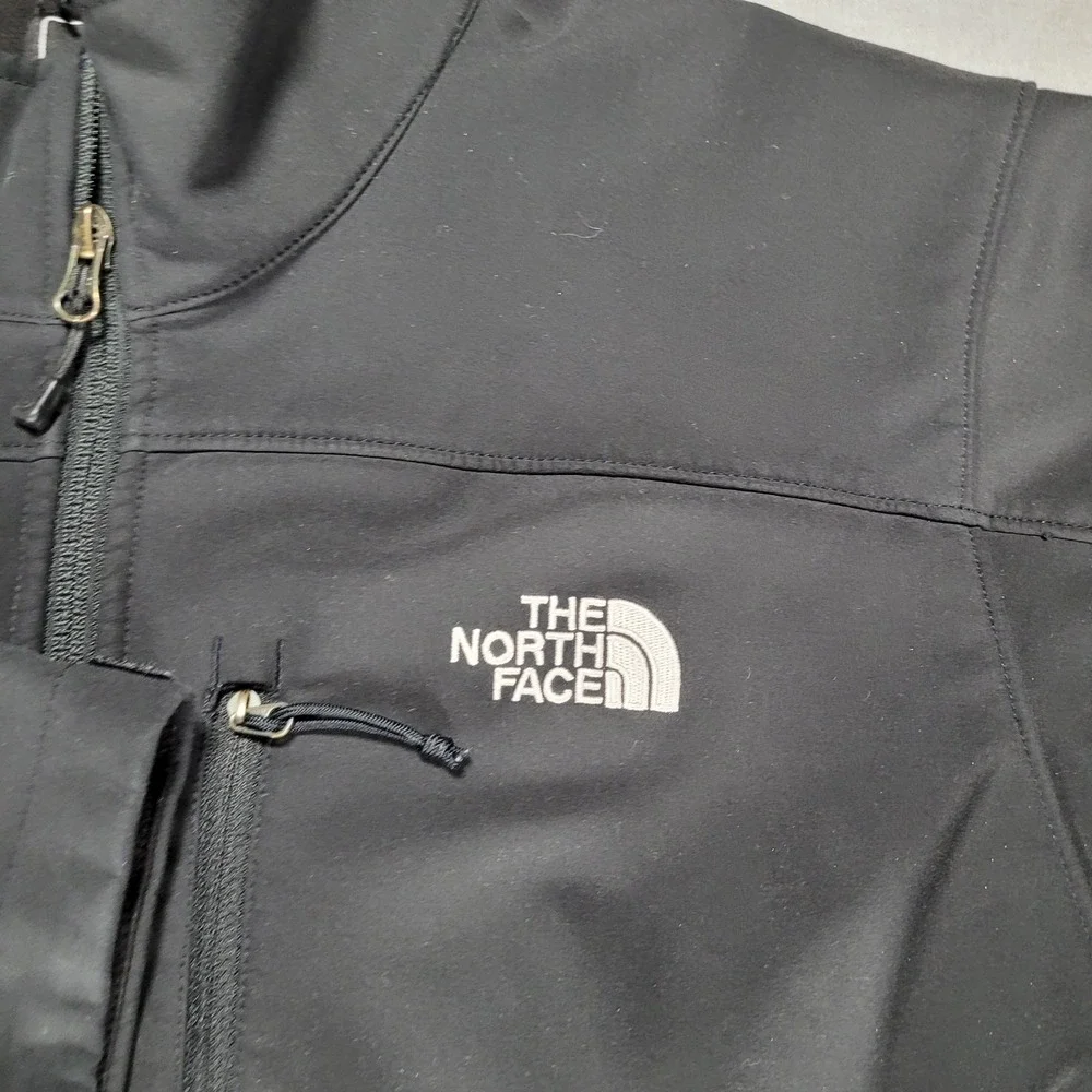 The North Face Mens Apex Bionic Softshell Jacket Black Full Zip Fleece Lined L